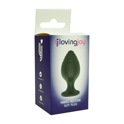 Loving Joy Ribbed Tip Small Silicone Butt Plug