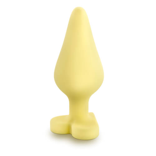 Candy Heart Butt Plug Spank Me Yellow