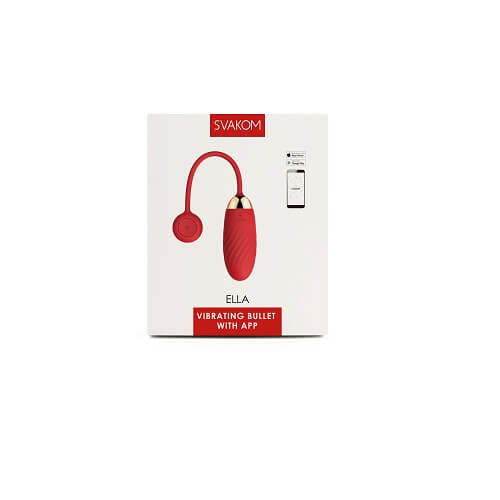 Svakom Ella APP Controlled Silicone Vibrating Egg  Red