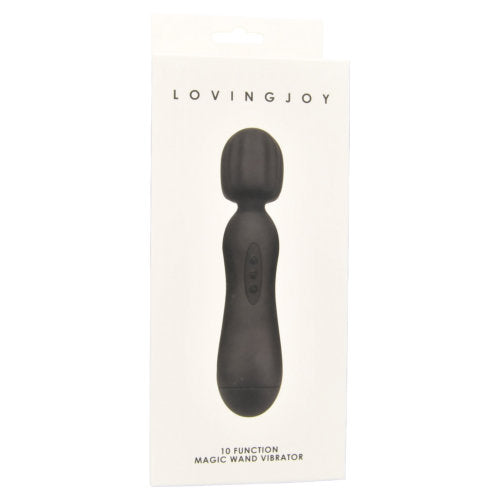 Loving Joy 10 Function Magic Wand Vibrator Black